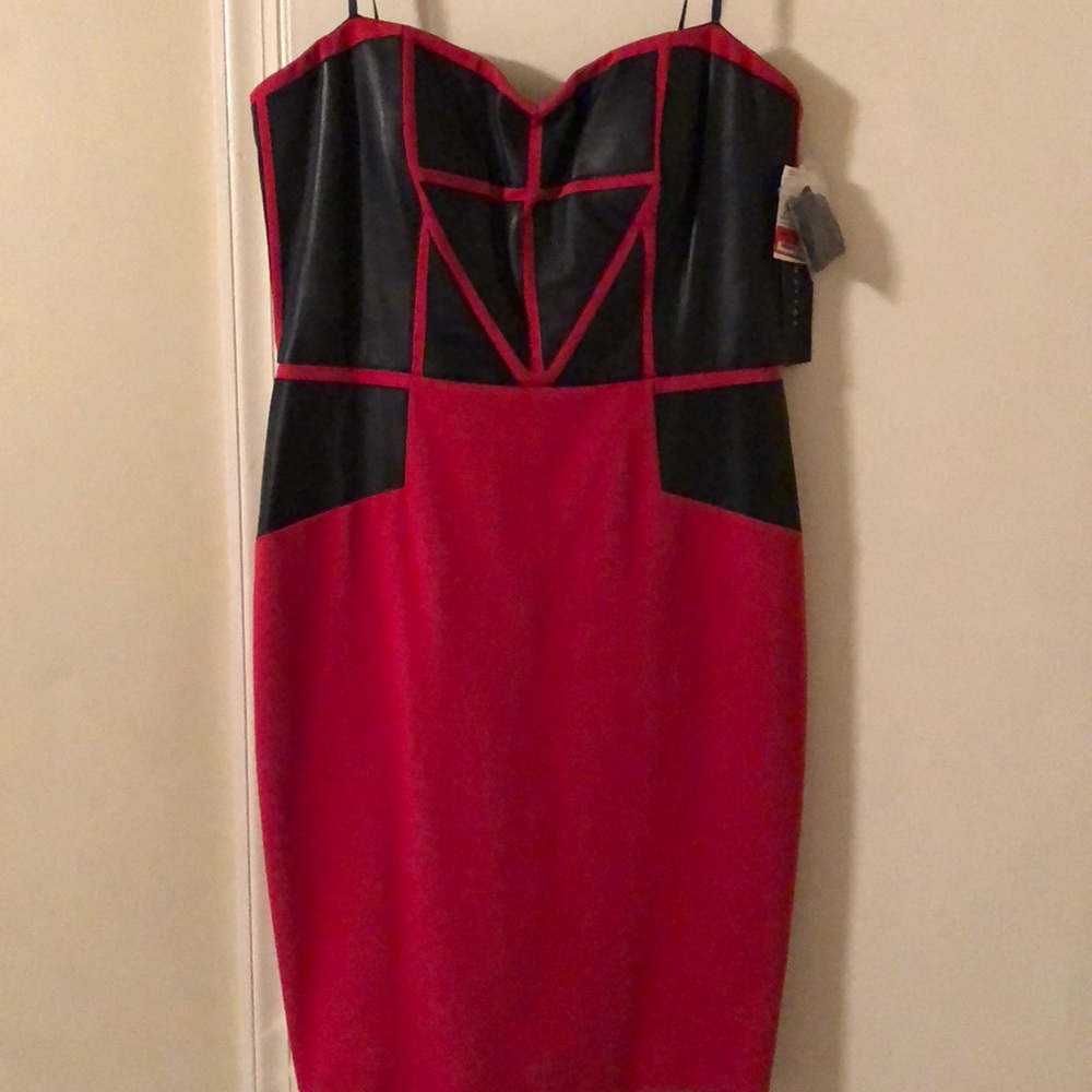 Red cocktail dress